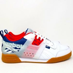 Reebok Workout Plus ATI 'White Blue Red' Women’s Shoes Size 10